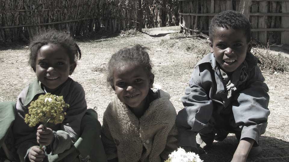 Children in rural Ethiopia