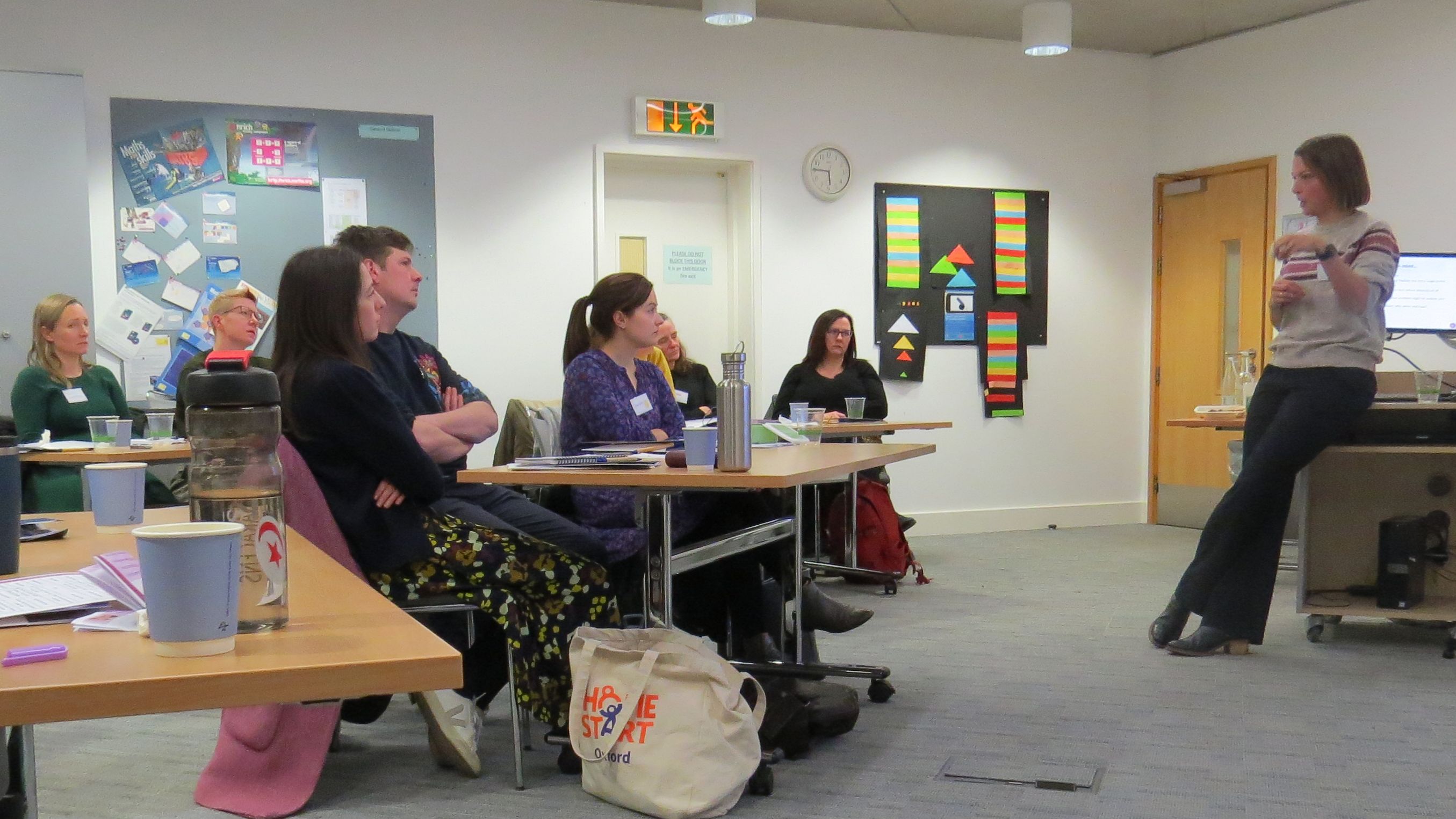 Sally Hogg and cohort members at the first accelerator event in Cambridge