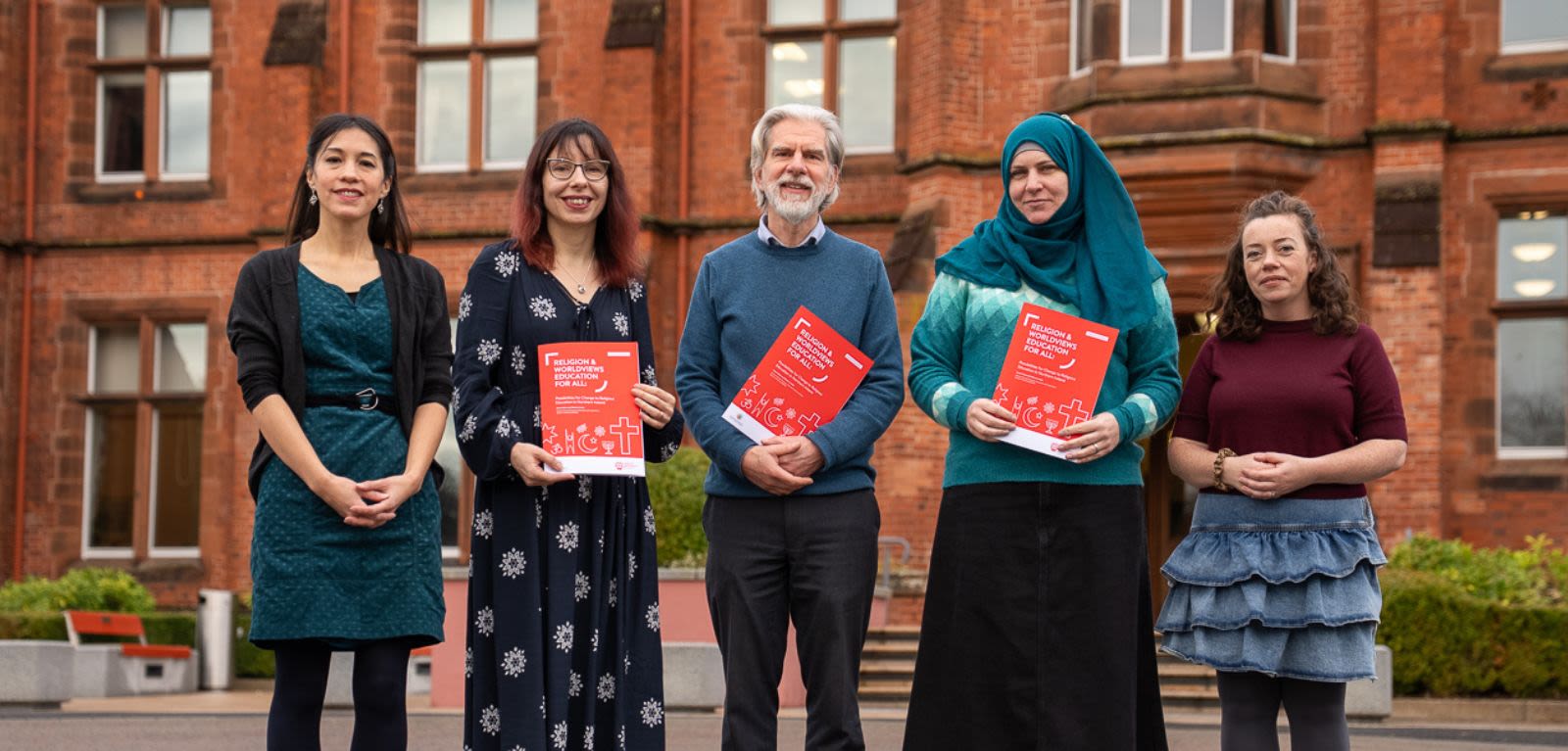 Pictured L- R are: Julia Minnear, Grants, Governance and Partnerships Manager at Culham St Gabriel's Trust; Dr Rebecca Loader, University of Cambridge; Dr James Nelson, Queen's University Belfast; Dr Naomi Green, Northern Ireland Interfaith Forum; and Dr Niamh Cullen, Parents for Inclusive Education.