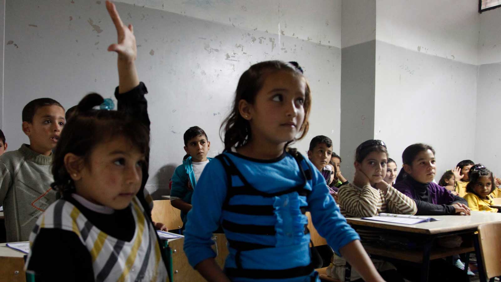 Kids at school in Lebanon