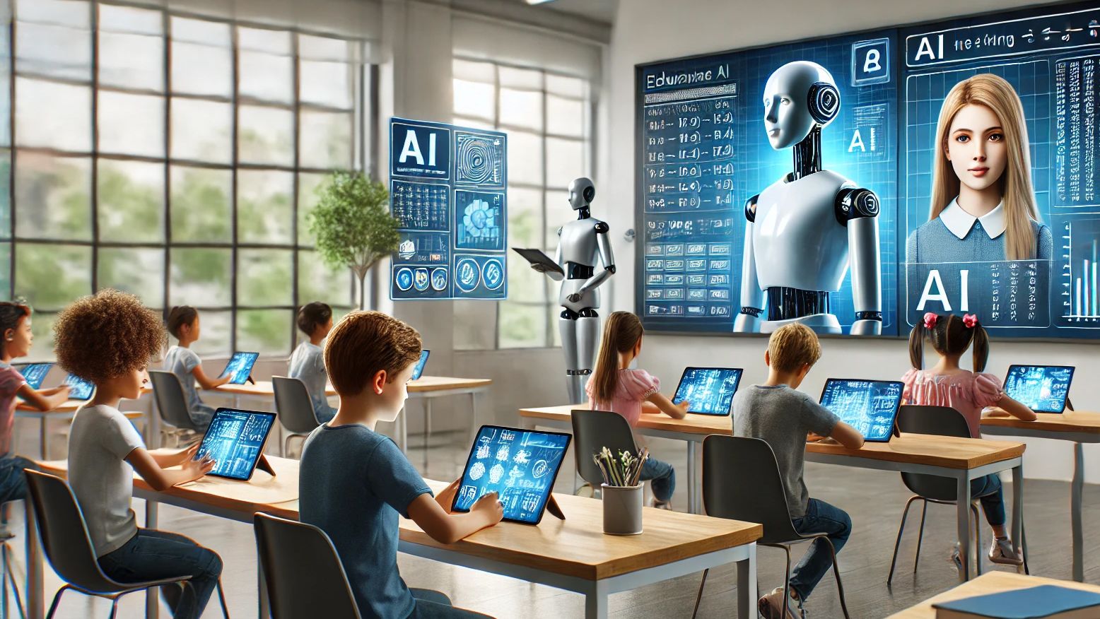 Ai generated image of AI learning